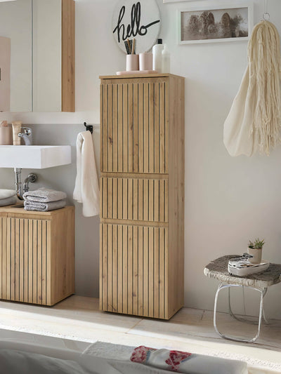Austin 2 Door & 1 Drawer Narrow Cabinet – Julian Bowen, view 2