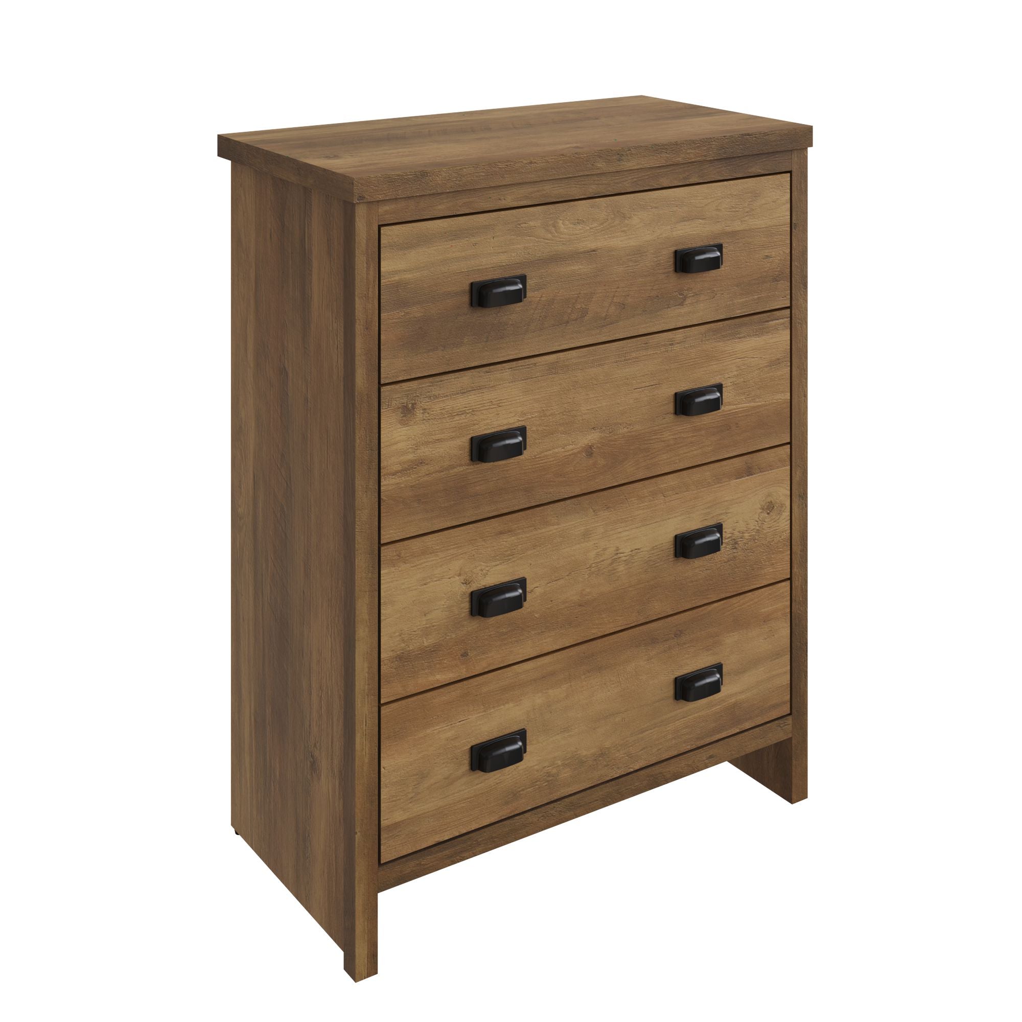Boston 4 Drawer Chest Knotty Oak – GFW, view 5