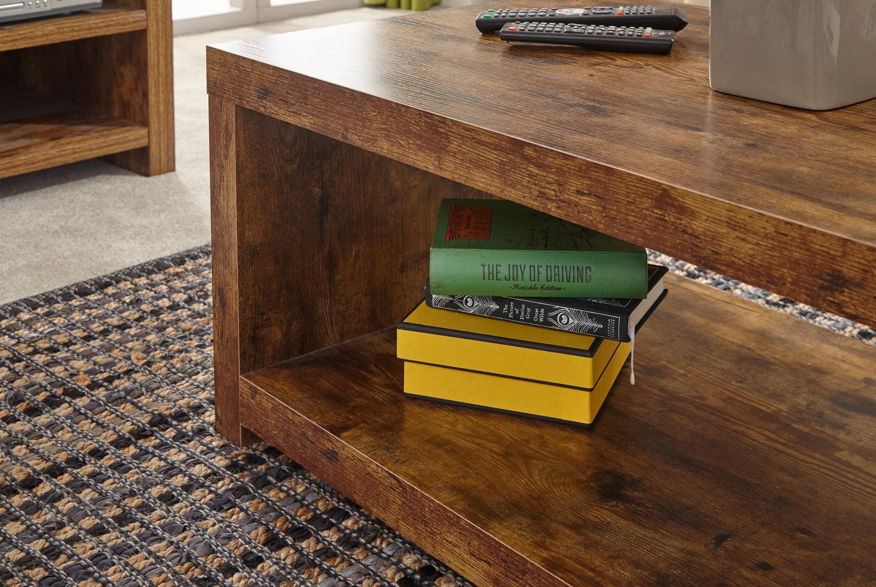 Jakarta Coffee Table With Shelf Mango – GFW, view 3