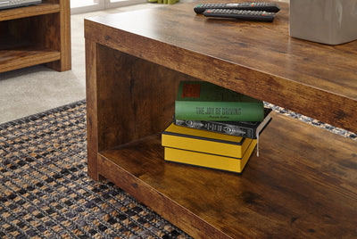 Jakarta Coffee Table With Shelf Mango – GFW, view 3