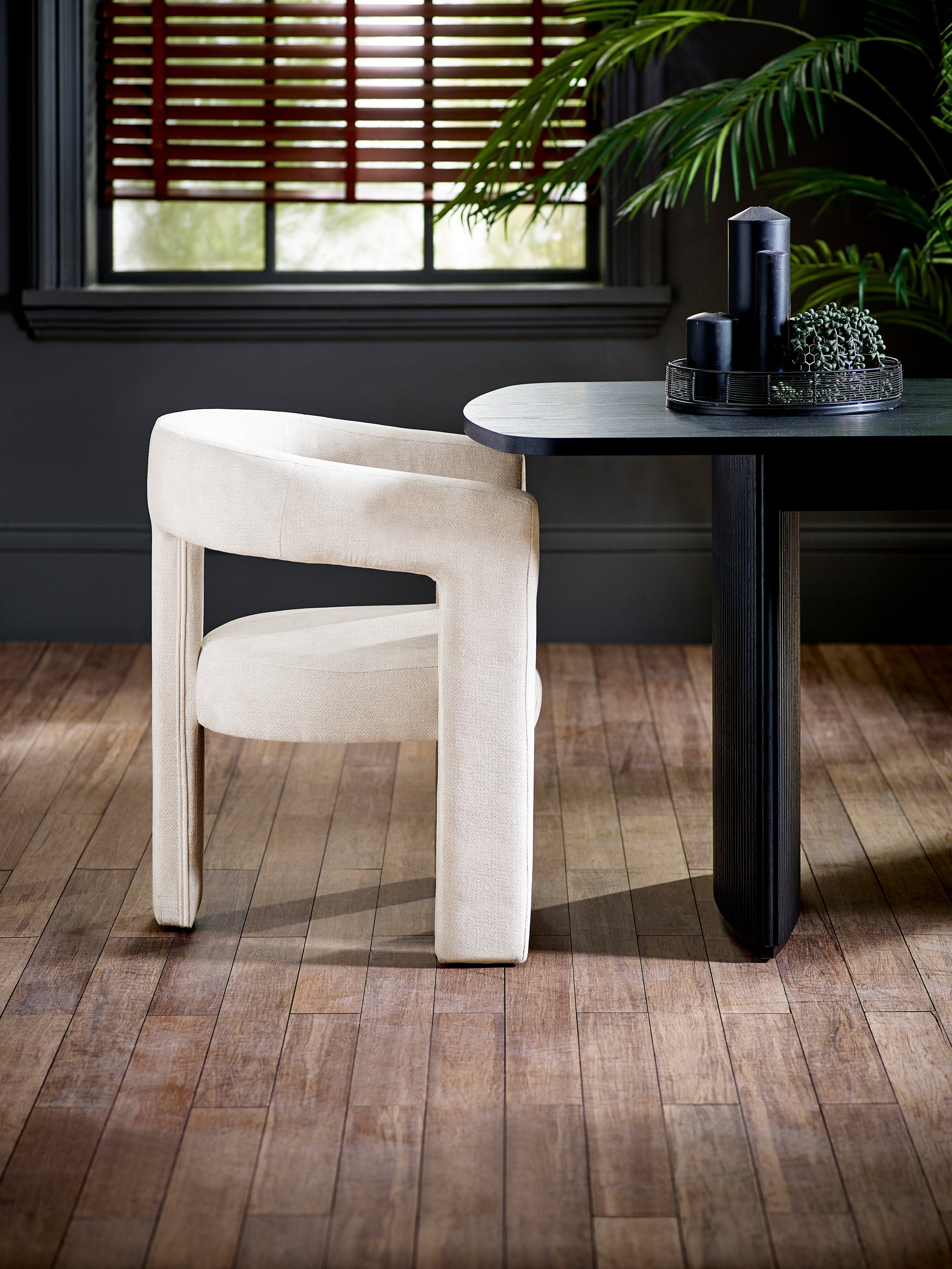 Elara Cream Chenille Upholstered  Chair – Julian Bowen, view 16