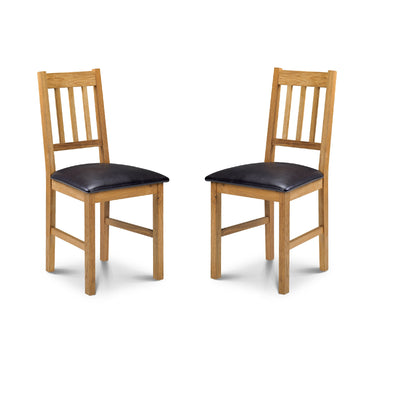Coxmoor Chairs - Oak (Set of 2) – Julian Bowen