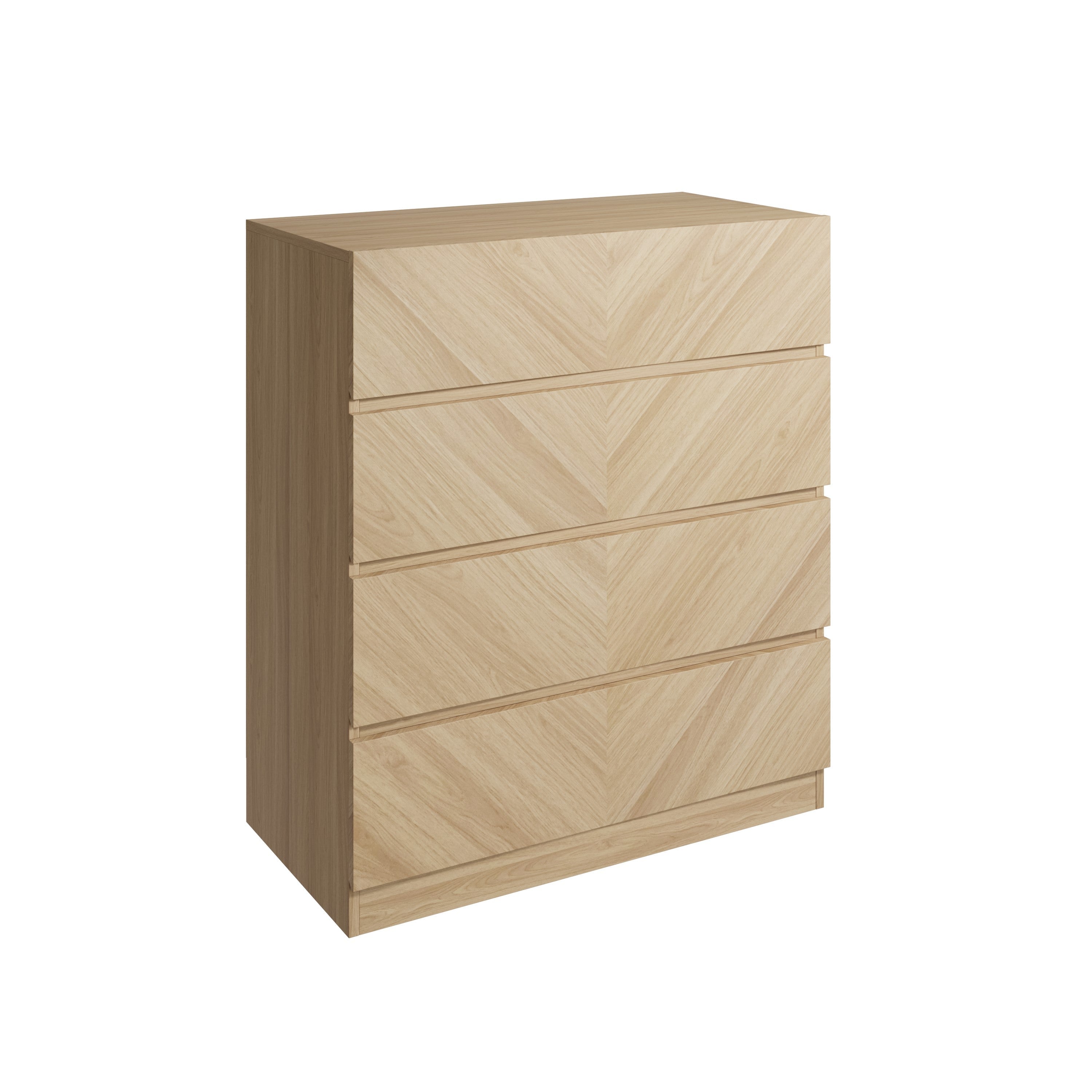 Catania 4 Drawer Chest Euro Oak – GFW, view 4
