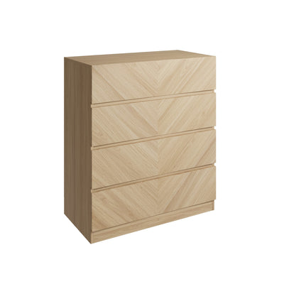 Catania 4 Drawer Chest Euro Oak – GFW, view 4