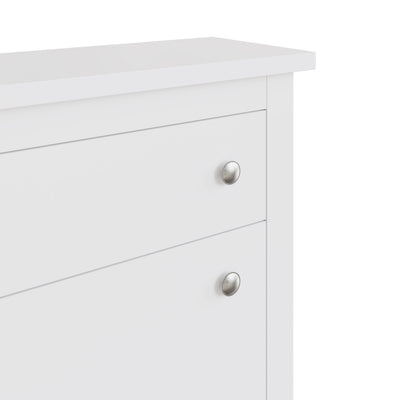 Deluxe Two Tier Shoe Cabinet – White