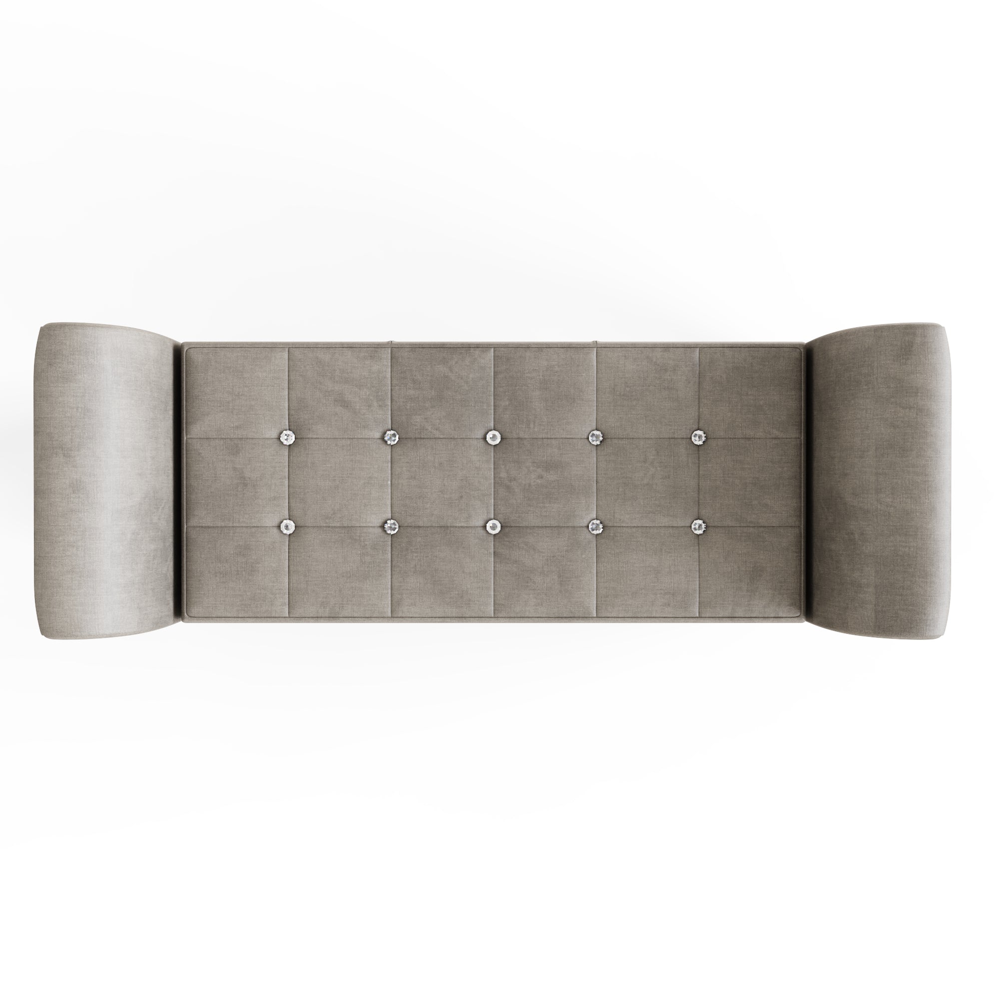Verona Diamante Window Seat Silver Chenille – GFW, view 9