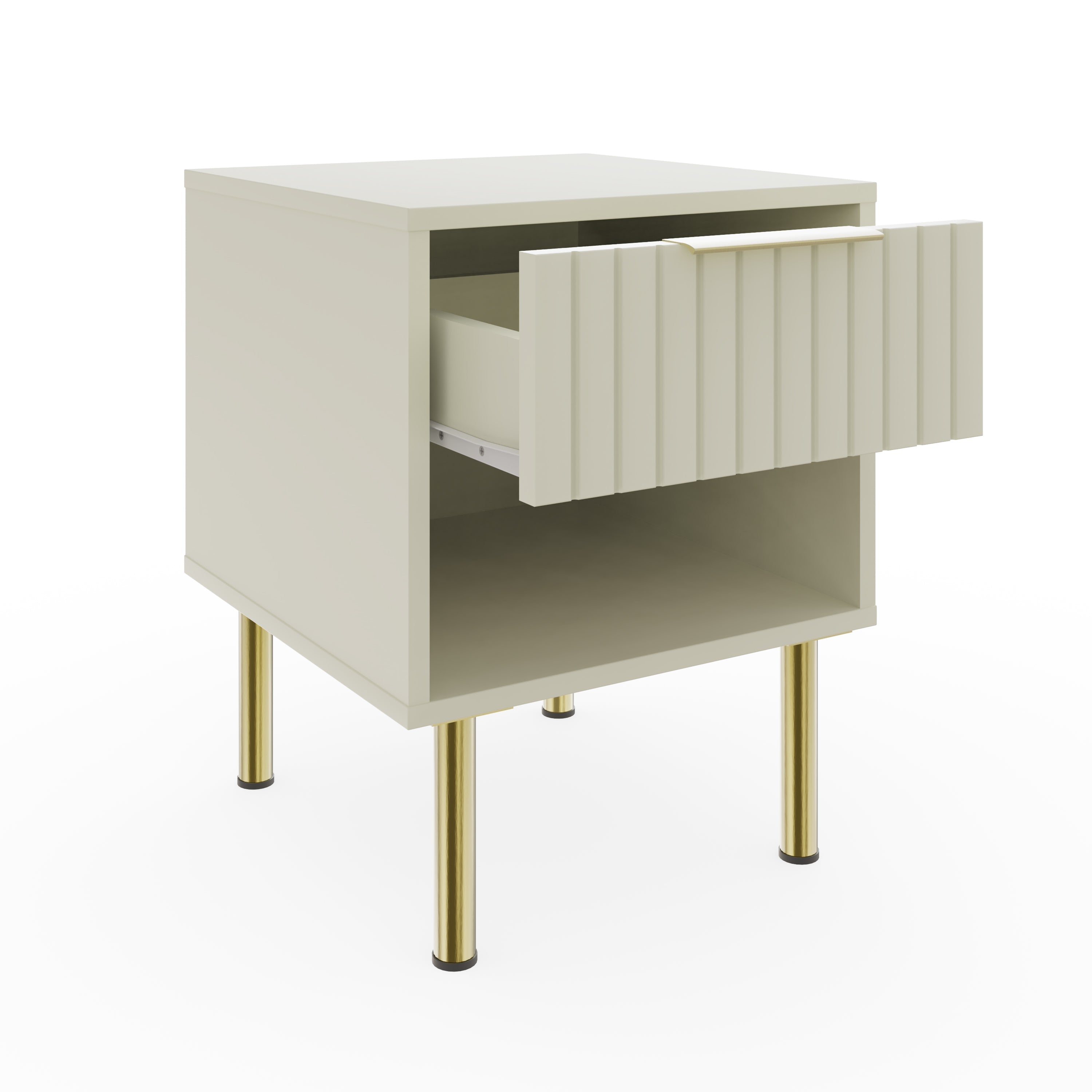 Nervata Lamp Table Ivory – GFW, view 5