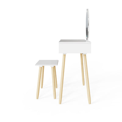 Signy Led Dressing Table With Stool – GFW, view 10