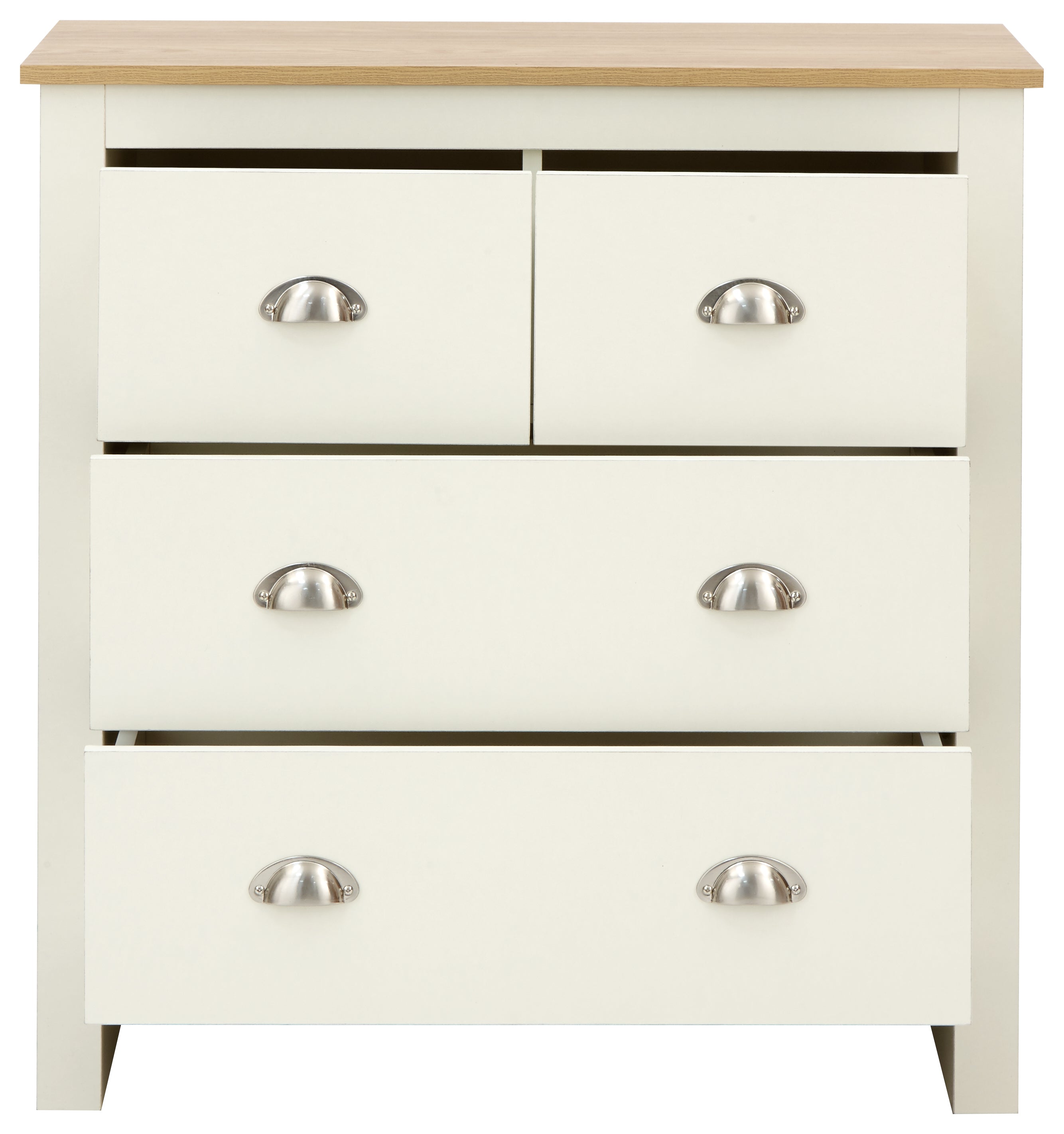Lancaster 2+2 Drawer Chest Cream – GFW, view 9