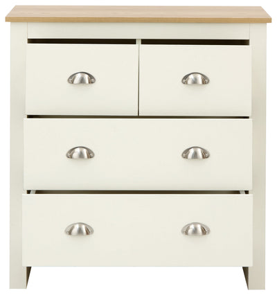 Lancaster 2+2 Drawer Chest Cream – GFW, view 9