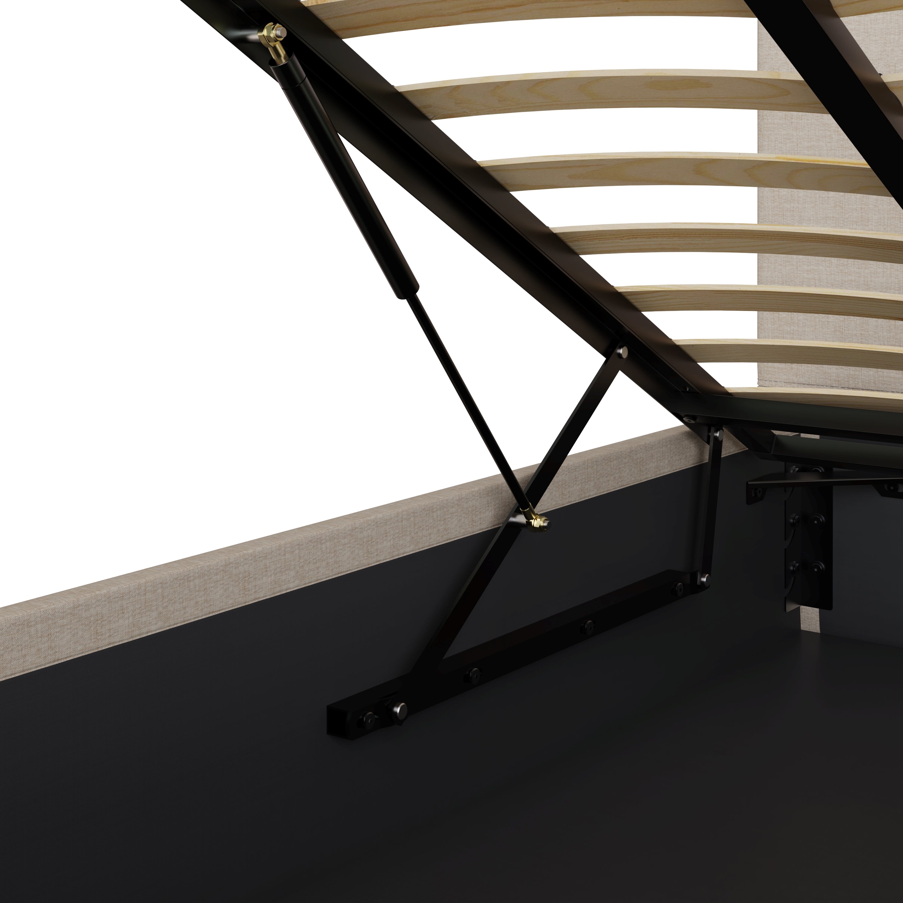 End Lift Ottoman Bed Frame - Natural – GFW, view 8