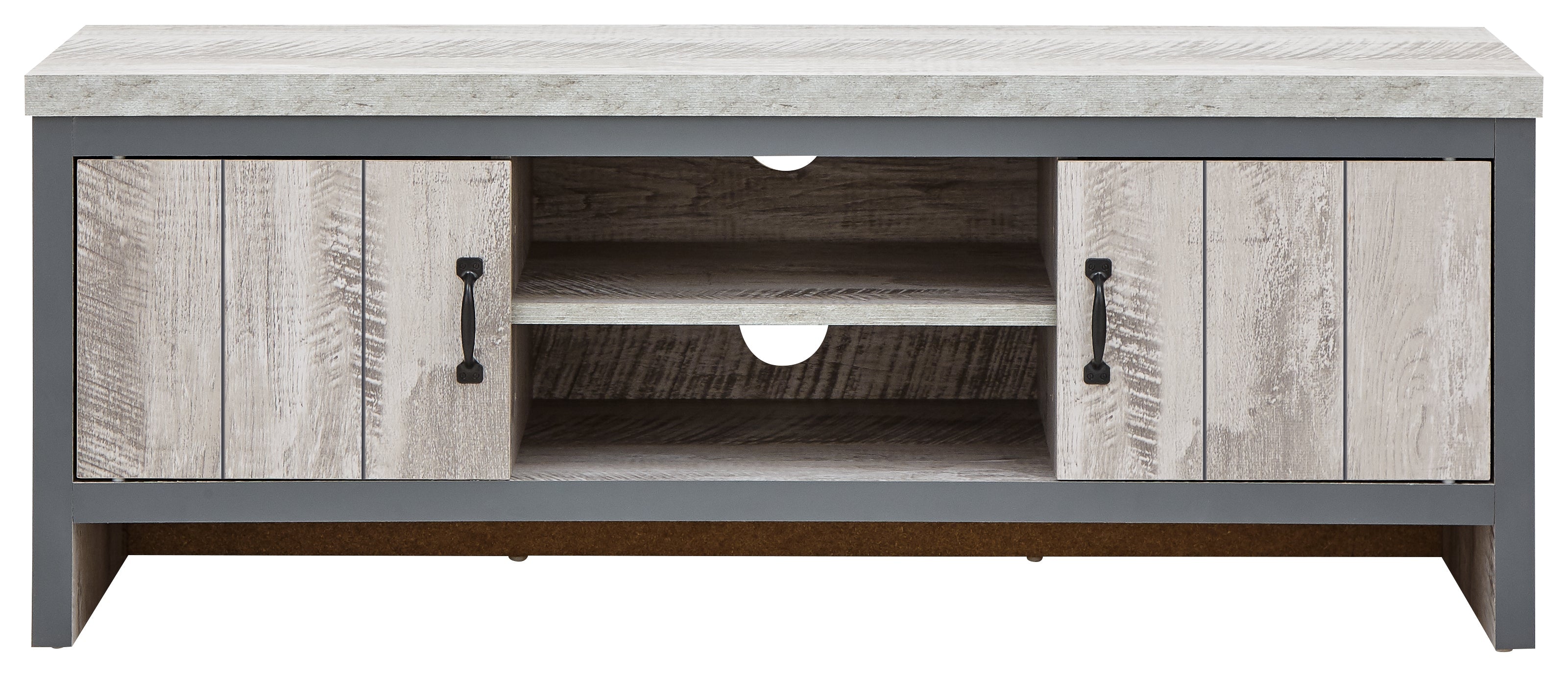 Boston 2 Door TV Unit Grey – GFW