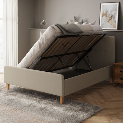Ashbourne Ottoman Bed Natural – GFW, view 3