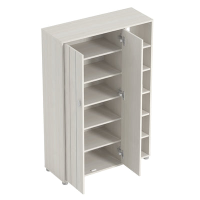 Bideford Tall Shoe Cabinet White – GFW, view 6