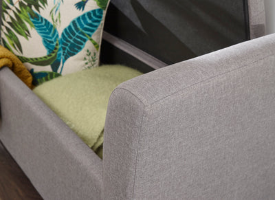 Verona Window Seat Grey Fabric – GFW, view 8