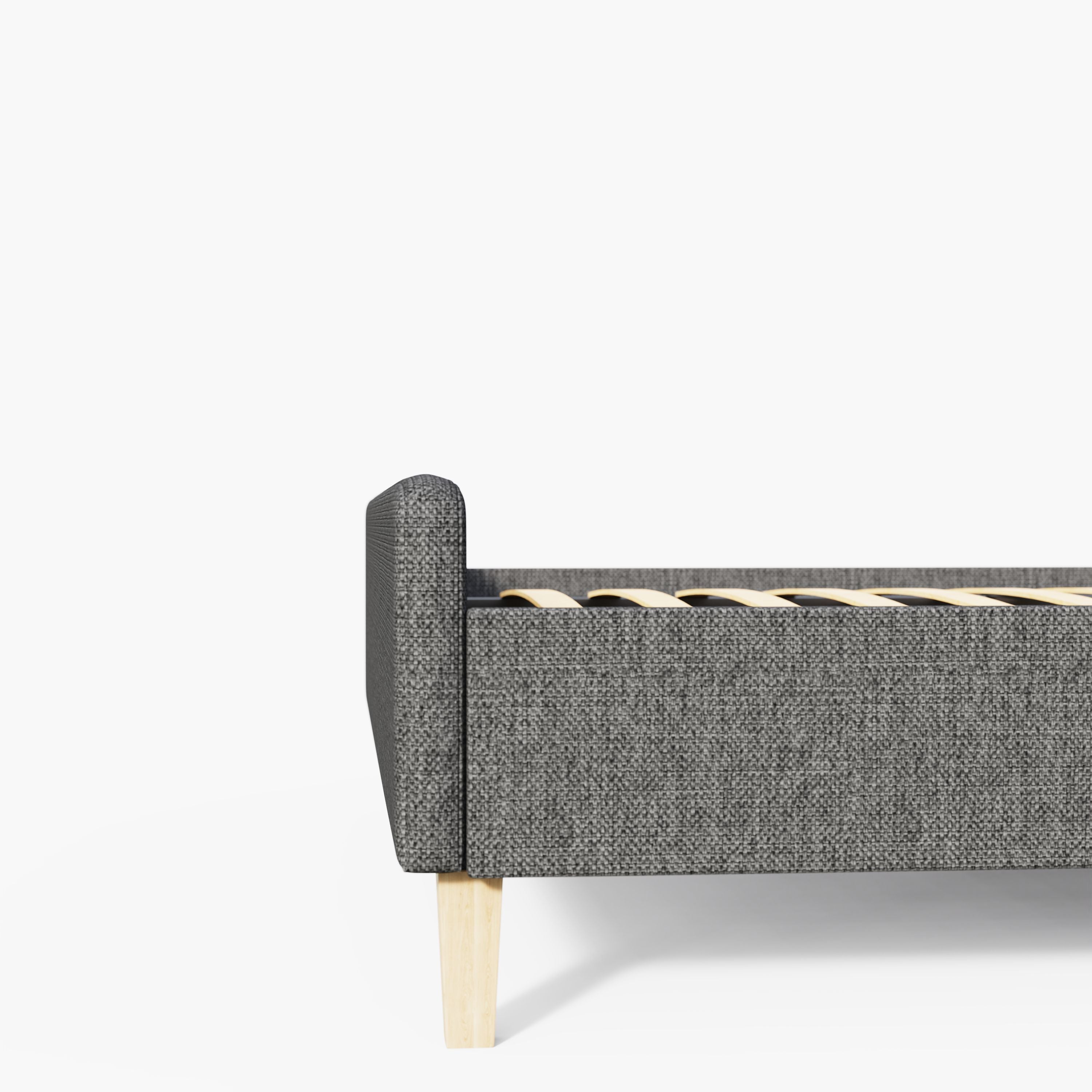 Ashbourne Fabric Upholstered Bed Grey – GFW, view 47
