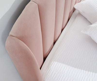 Pettine End Lift Ottoman Bed - Pink & Gold – GFW, view 8