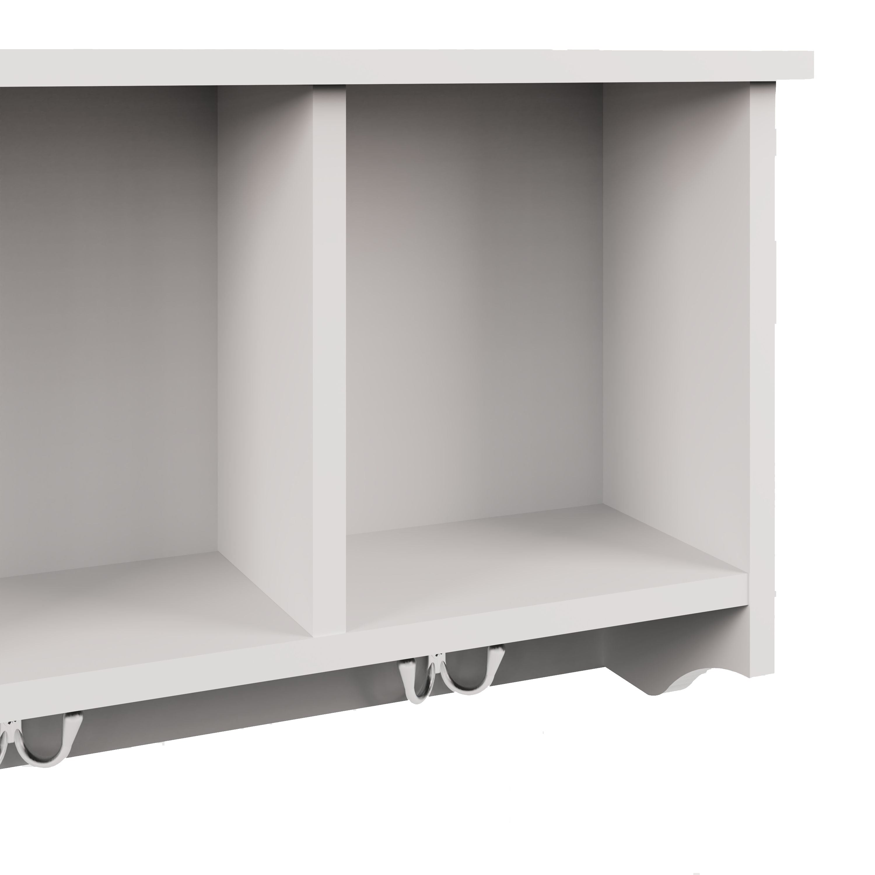 Kempton Wall Rack White – GFW, view 5