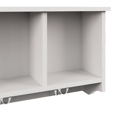 Kempton Wall Rack White – GFW, view 5