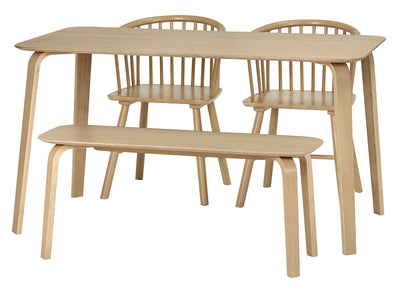 Kaito Oak Curved Leg Bench – Julian Bowen, view 10
