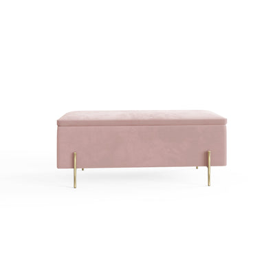Mystica Ottoman Storage Bench Blush Pink – GFW, view 7