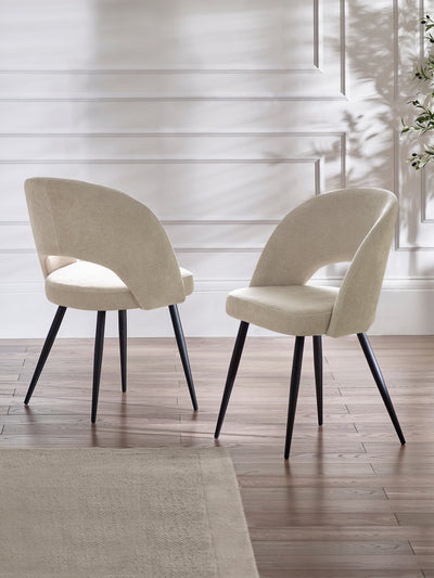 Ella Dining Chairs - Calico (Set Of 2) – Julian Bowen, view 2