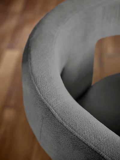 Elara Grey Chenille Upholstered  Chair – Julian Bowen, view 6