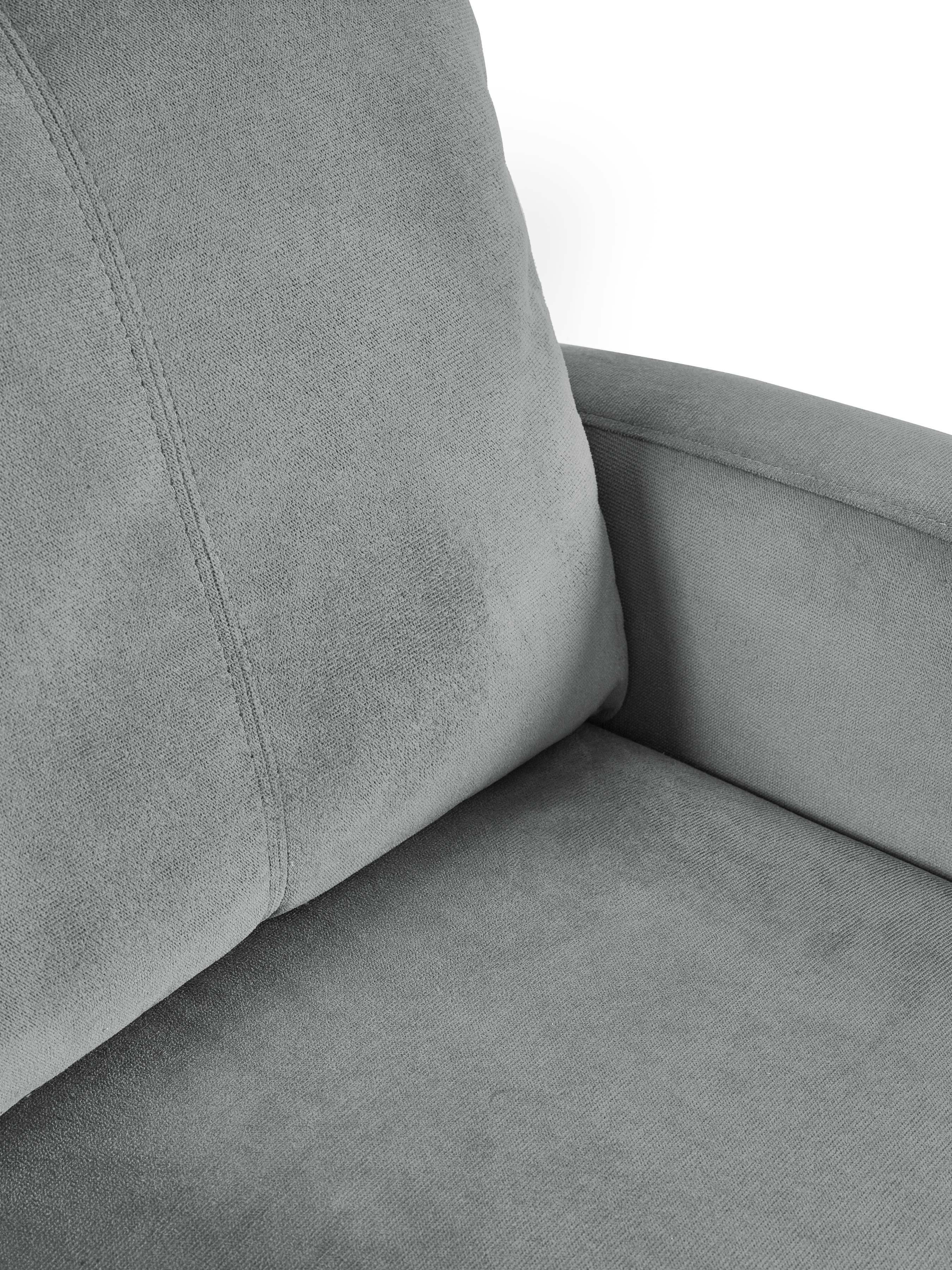 Vivo Grey Chenille Reclining Arm Chair – Julian Bowen, view 13
