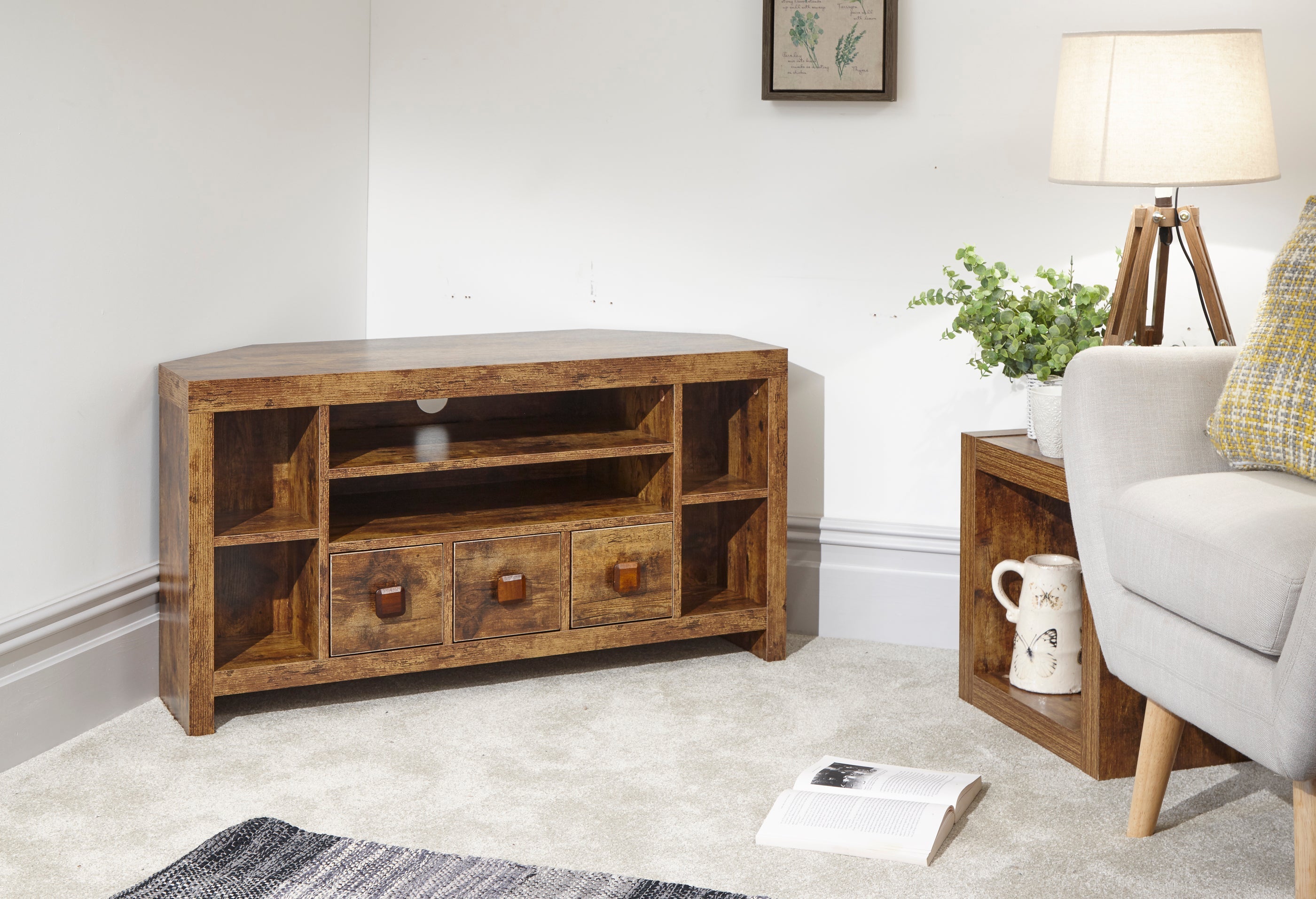 Jakarta Corner TV Unit Mango – GFW, view 4