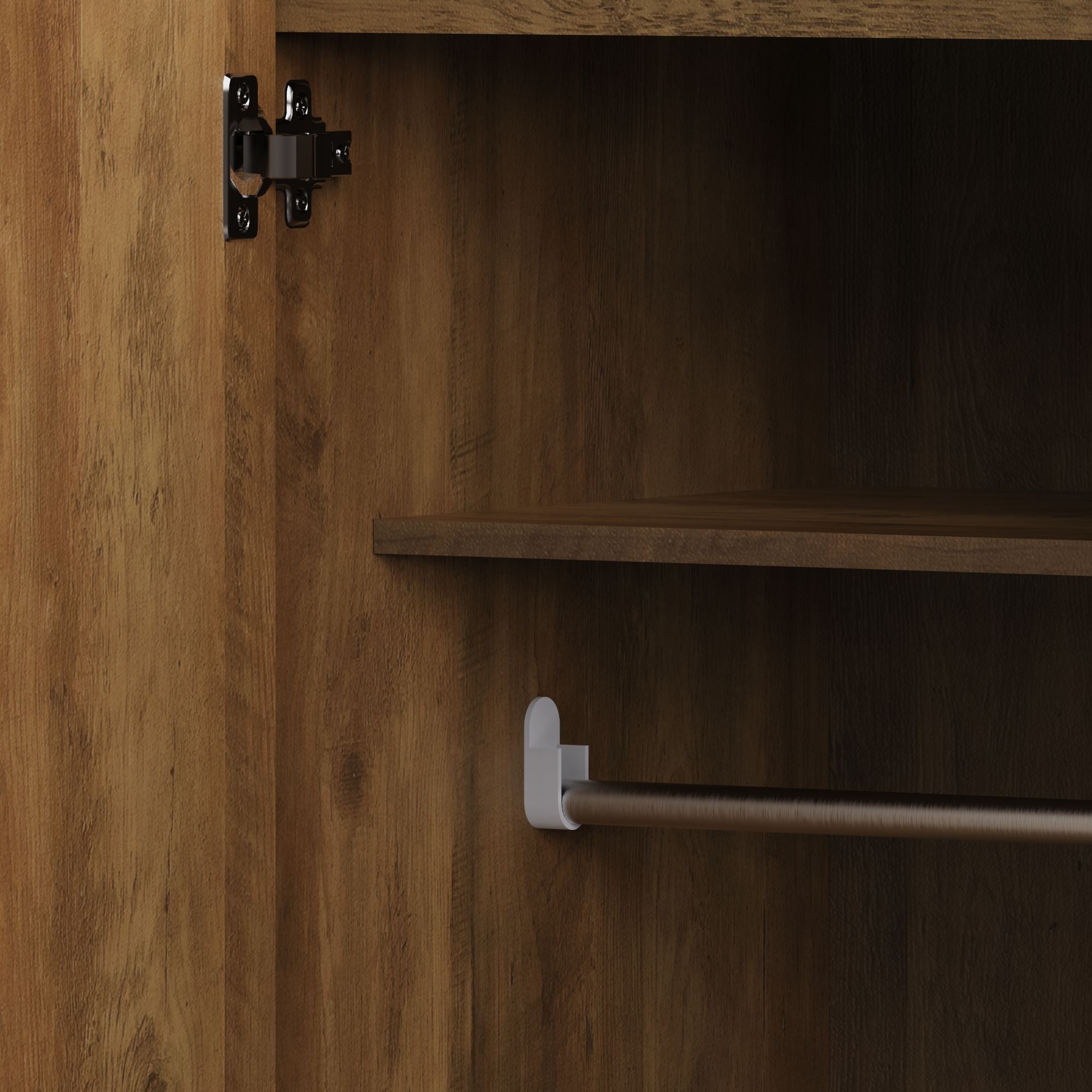 Boston 3 Door Wardrobe Knotty Oak – GFW, view 9