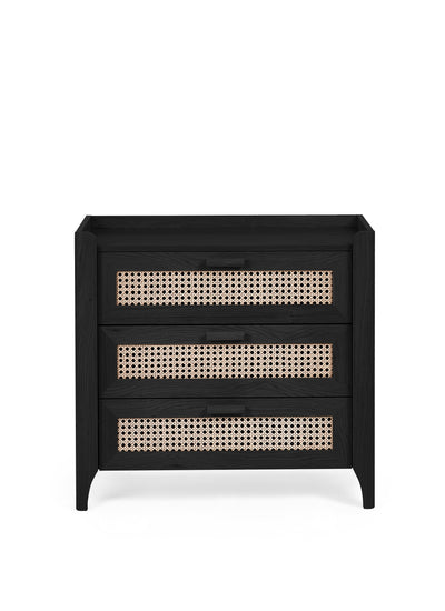 Sydney 3 Drawer Chest - Black Ash – Julian Bowen, view 4