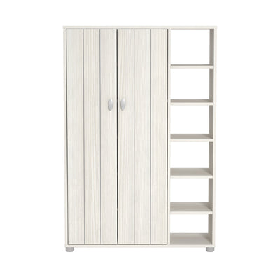 Bideford Tall Shoe Cabinet White – GFW