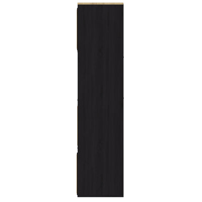Kube 2X4 Storage Kube Black/Medium Oak – GFW, view 4