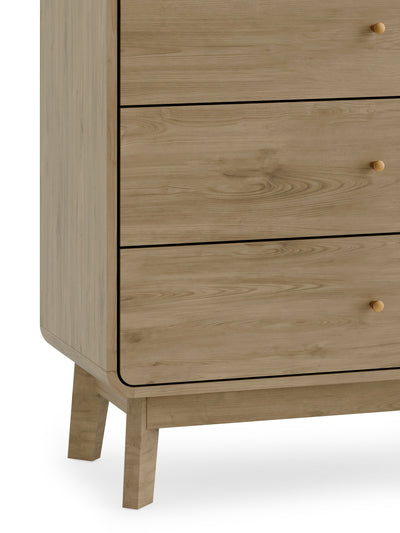 Ingrid 3 Drawer Chest Oak – Julian Bowen, view 6