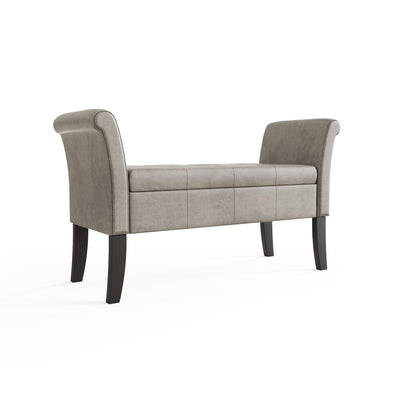 Balmoral Window Seat Silver Chenille – GFW