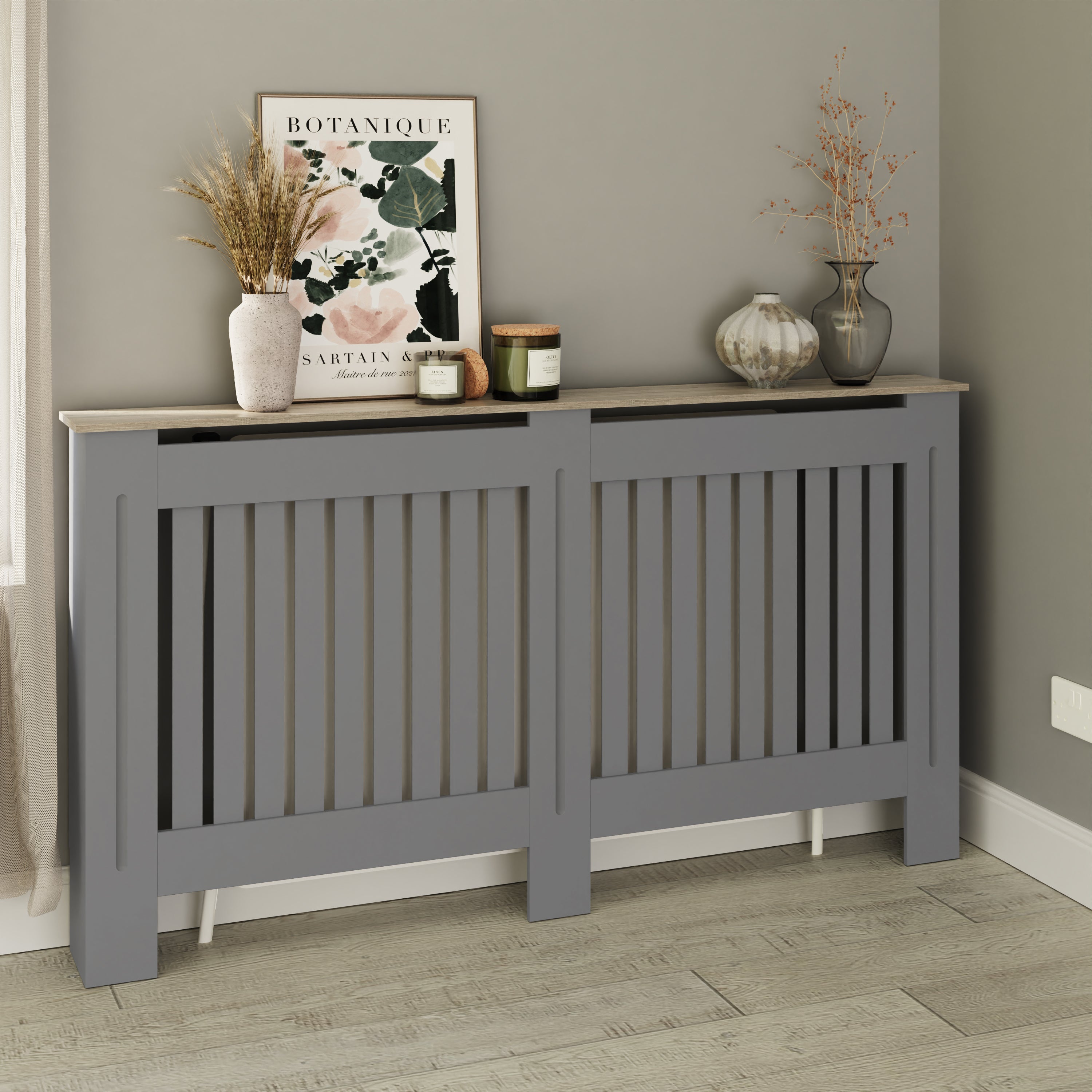 Longslow Radiator Cover Large Grey – GFW, view 2