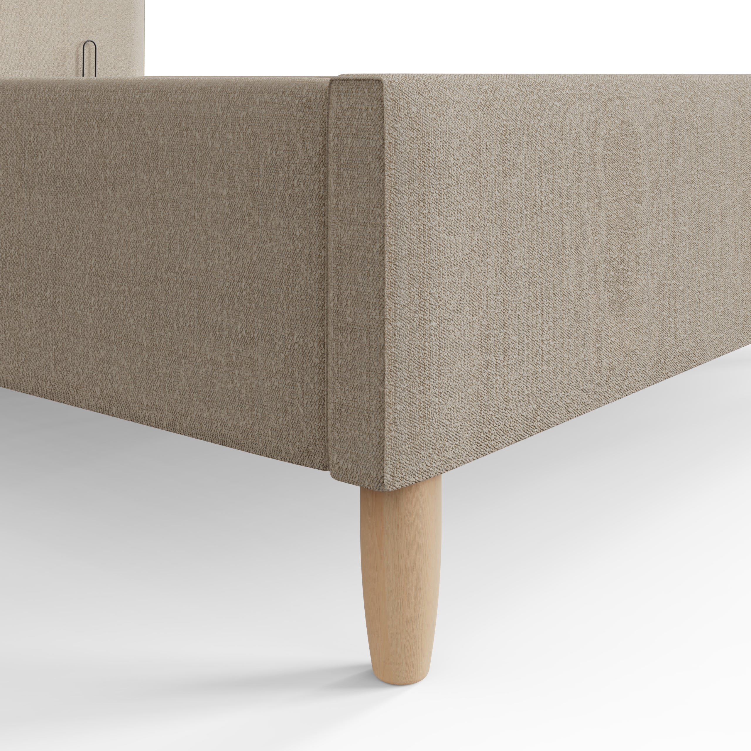 Florence Boucle Ottoman Bed Natural Stone – GFW, view 9
