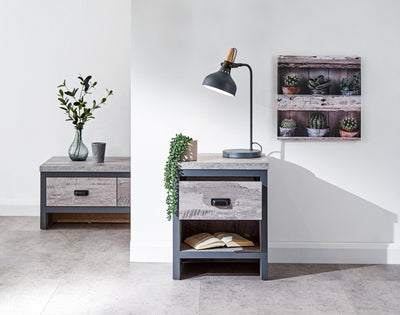 Boston Lamp Table Grey – GFW, view 3
