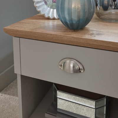 Kendal 1 Drawer Bedside Grey – GFW, view 3