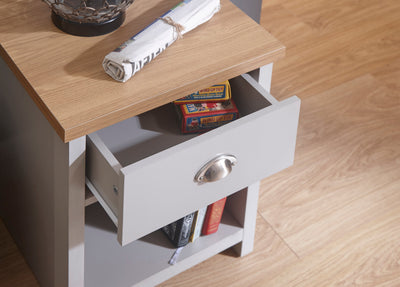 Lancaster Lamp Table Grey – GFW, view 12
