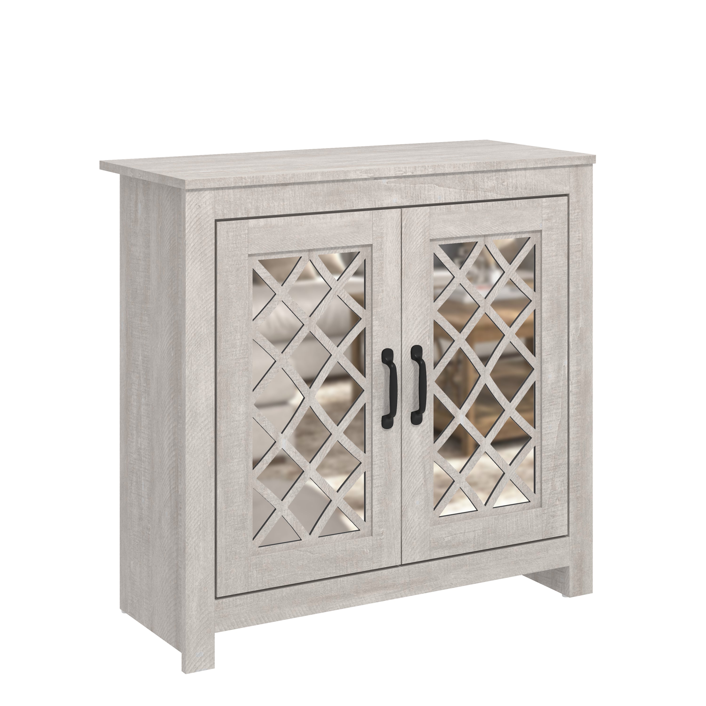 Tiverton Shoe Cabinet Dusty Grey Oak – GFW, view 4