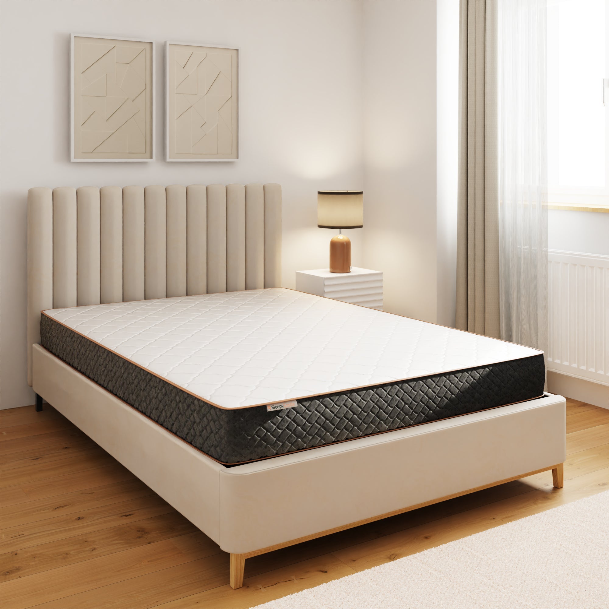 Sleepycastle Pocket Sprung Mattress 135cm – White