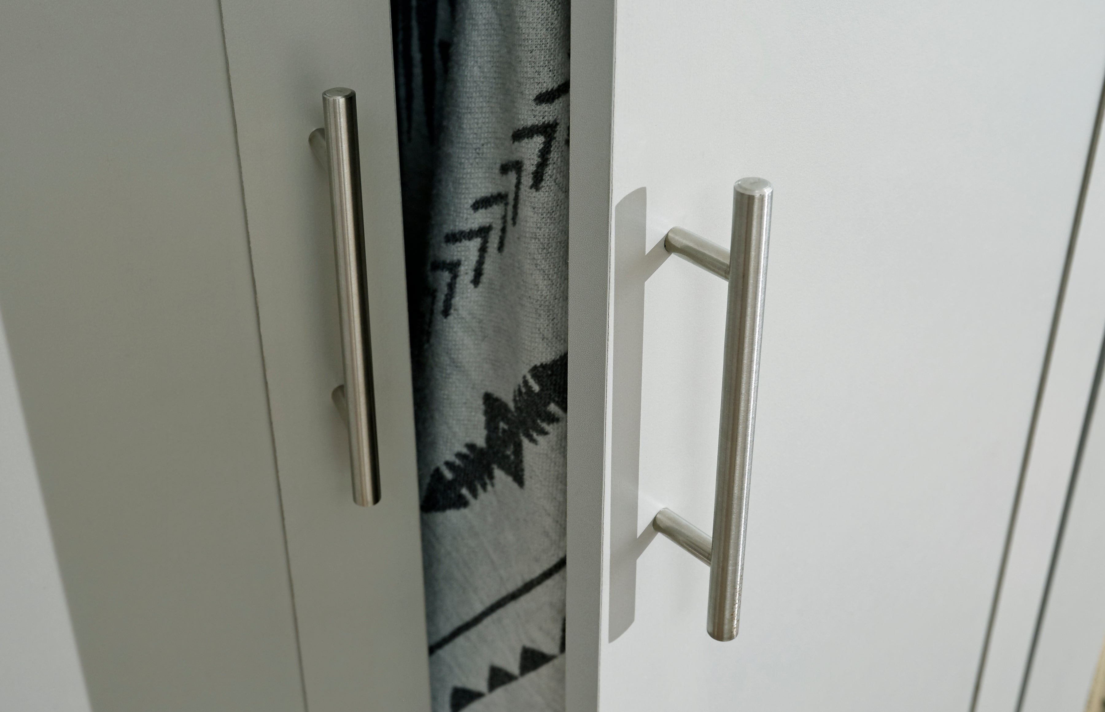 Lancaster 3 Door 2 Drawer Wardrobe Grey – GFW, view 12