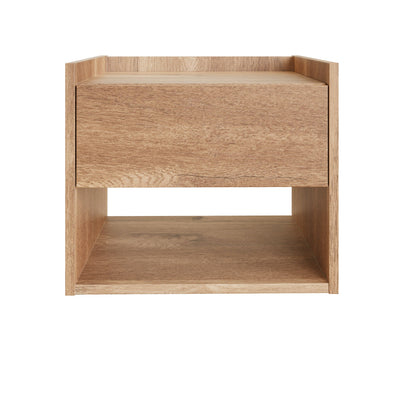 Harmony Wall Mounted Pair Of Bedside Tables Oak - GFW – GFW, view 6