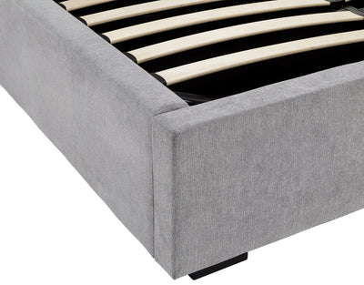 Dakota Ottoman Bed With Solid Base Platinum – GFW, view 24
