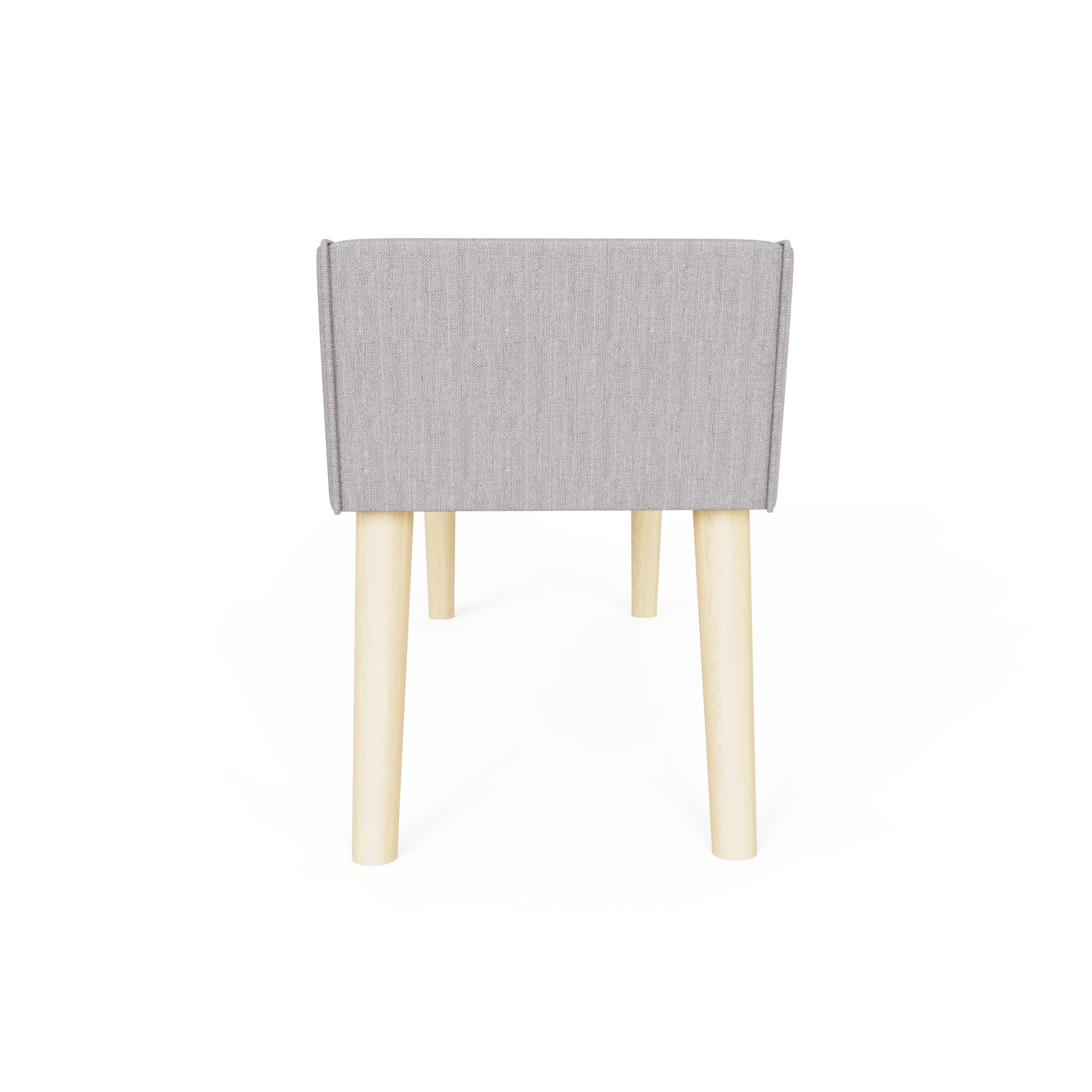 Milan Upholstered Bench Grey Hopsack – GFW, view 6