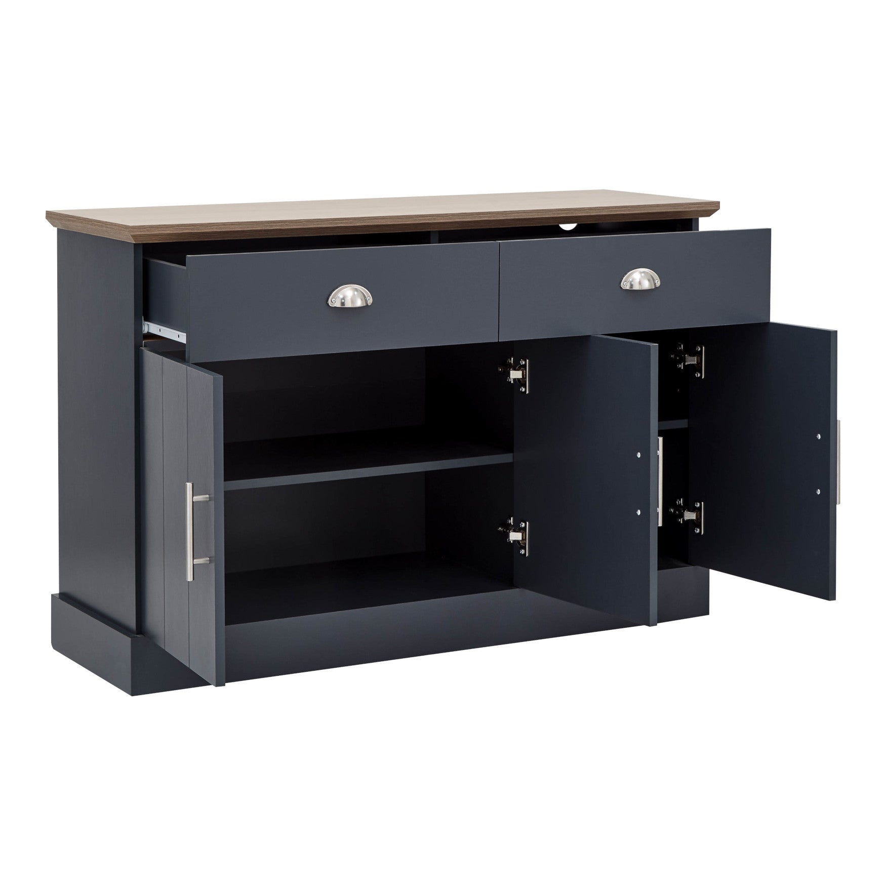 Kendal Large Sideboard – Slate Blue & Oak