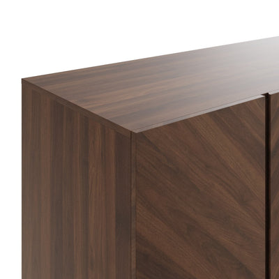 Catania 3 Door 4 Drawer Wardrobe Royal Walnut – GFW, view 7