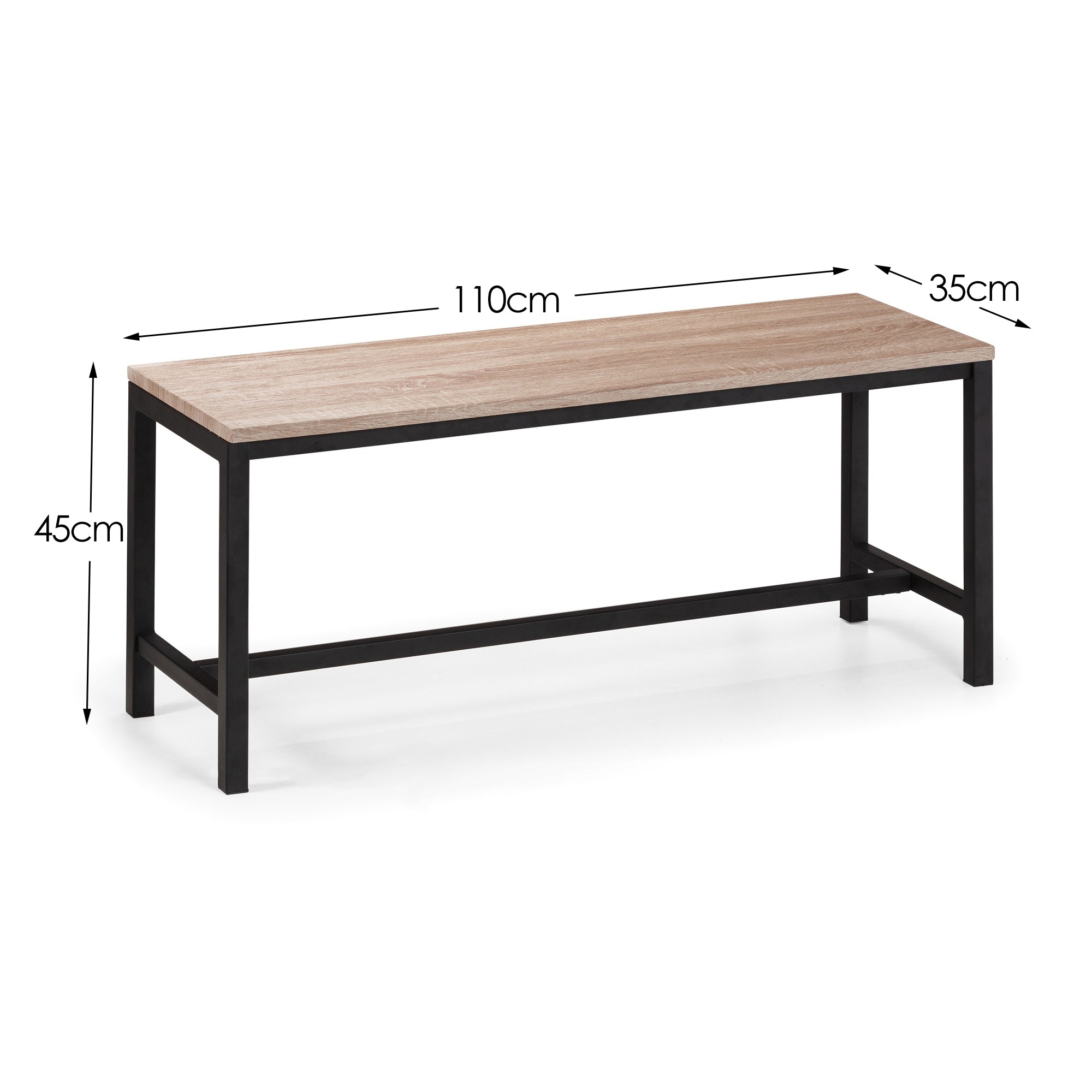 Tribeca Oak Table, 1 Oak Tribeca Bench and 2 Monroe Chairs