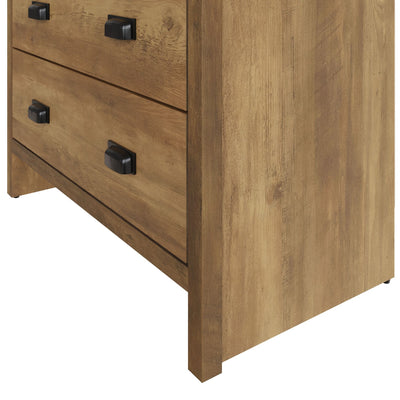 Boston 4 Drawer Chest Knotty Oak – GFW, view 8